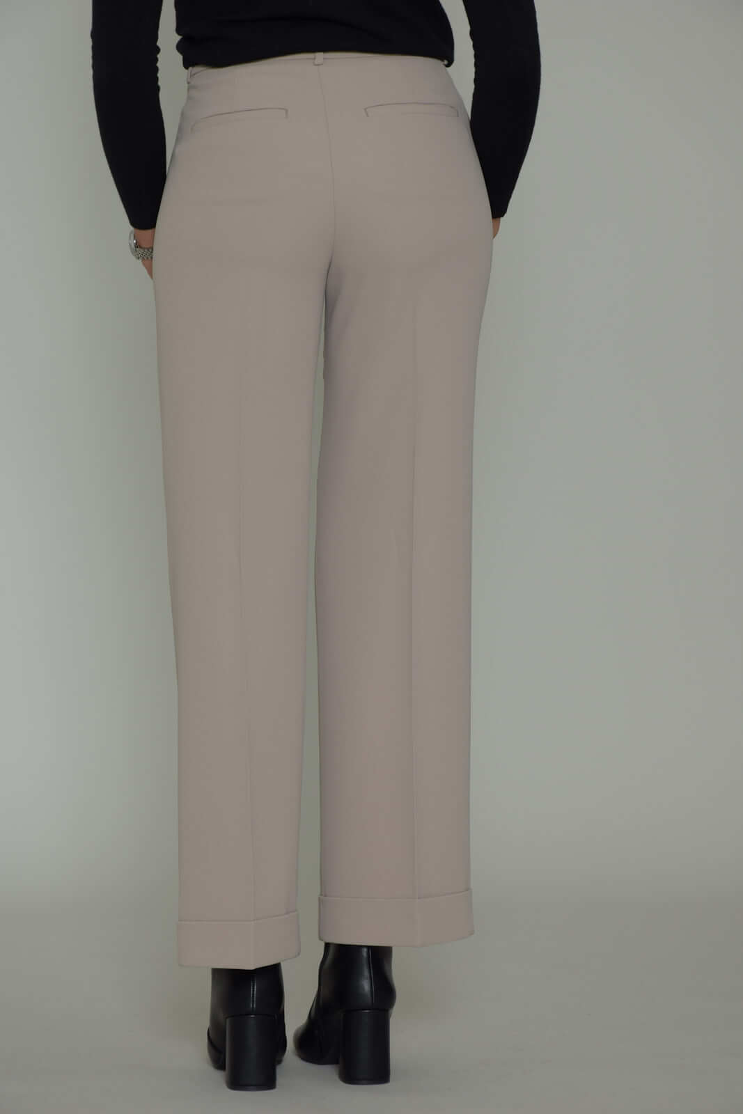 Peserico Pantalón palazzo de mujer con puños
