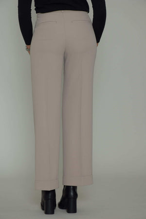 Peserico Pantalón palazzo de mujer con puños