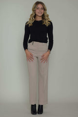 Peserico Pantalón palazzo de mujer con puños