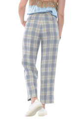 Peserico Pantalone Donna in fantasia check