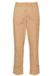 Peserico Pantalone Donna crop con maxi risvolti