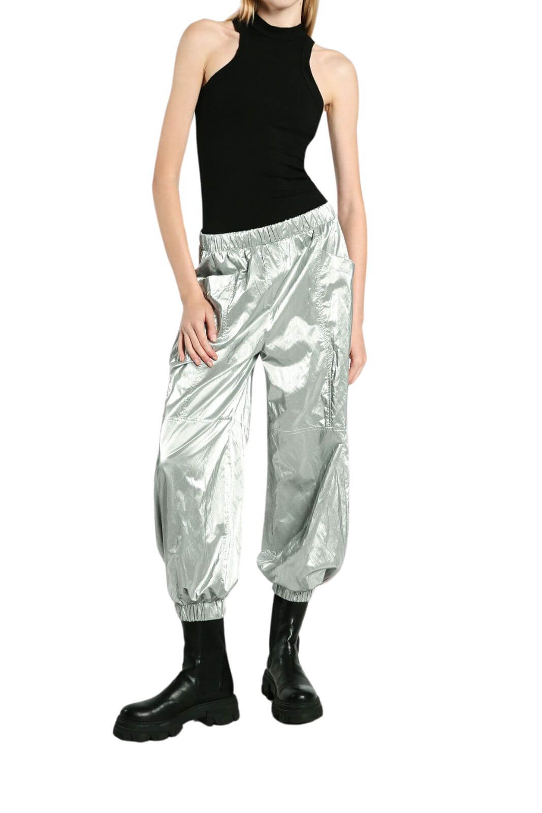 Imperial pantaloni donna cropped baggy