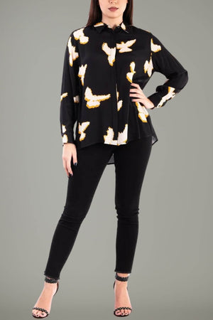 Dixie monochrome slim fit women's trousers