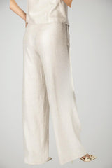 Pantalones Palazzo Imperial para Mujer con Pliegues