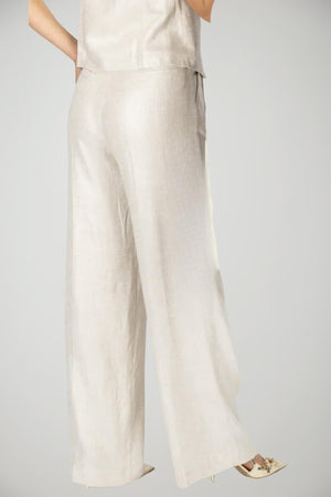 Pantalones Palazzo Imperial para Mujer con Pliegues