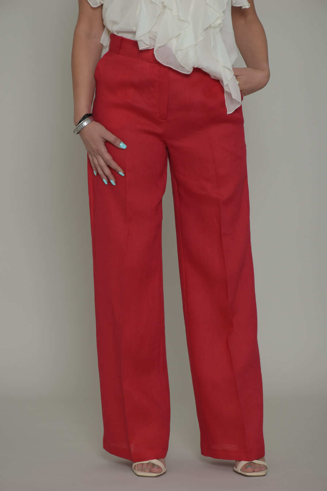 Imperial pantaloni donna in lino