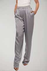 Elisabetta Franchi pantaloni donna jogger in raso