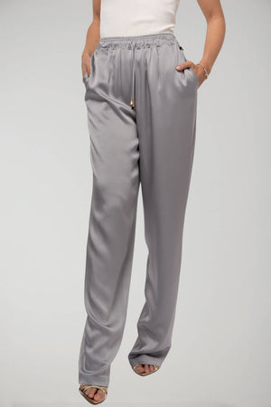 Elisabetta Franchi pantaloni donna jogger in raso