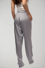Elisabetta Franchi pantaloni donna jogger in raso