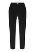Elisabetta Franchi women's crepe trousers with logo plaque