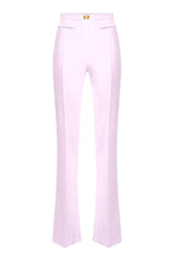 Elisabetta Franchi women's crepe trousers with logo plaque