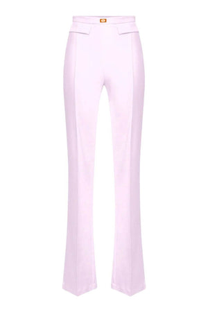 Elisabetta Franchi women's crepe trousers with logo plaque