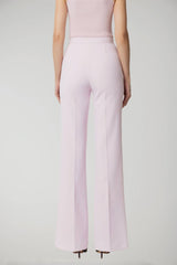 Elisabetta Franchi women's crepe trousers with logo plaque