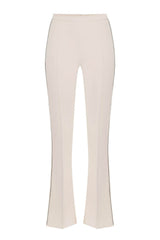 Elisabetta Franchi pantaloni donna in crepe con piping a contrasto