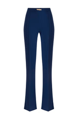 Elisabetta Franchi women's flared trousers in lightweight double crepe