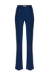 Elisabetta Franchi women's flared trousers in lightweight double crepe