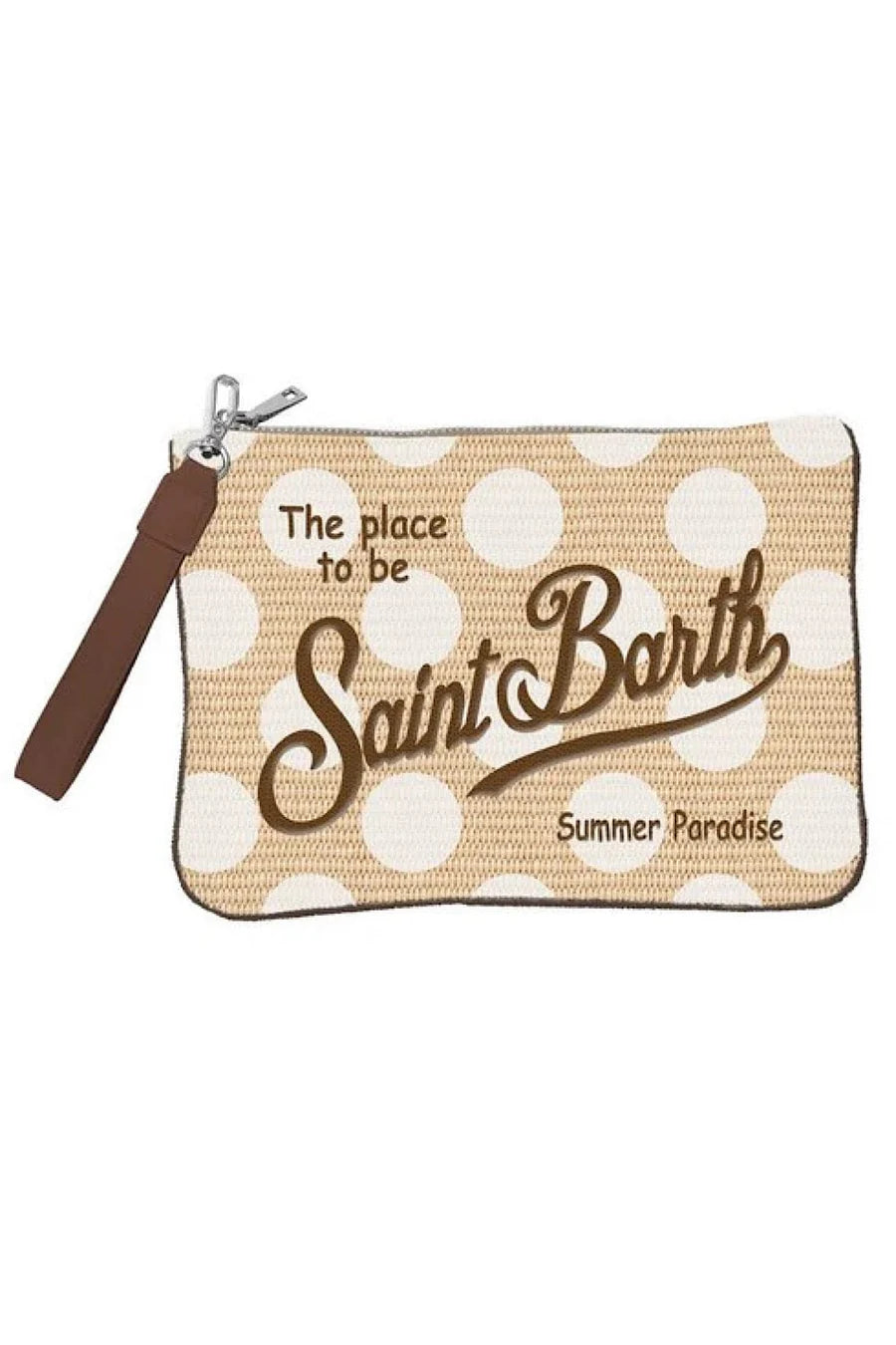 Bolso de mujer MC2 Saint Barth Parisienne con lunares efecto paja