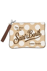 Bolso de mujer MC2 Saint Barth Parisienne con lunares efecto paja