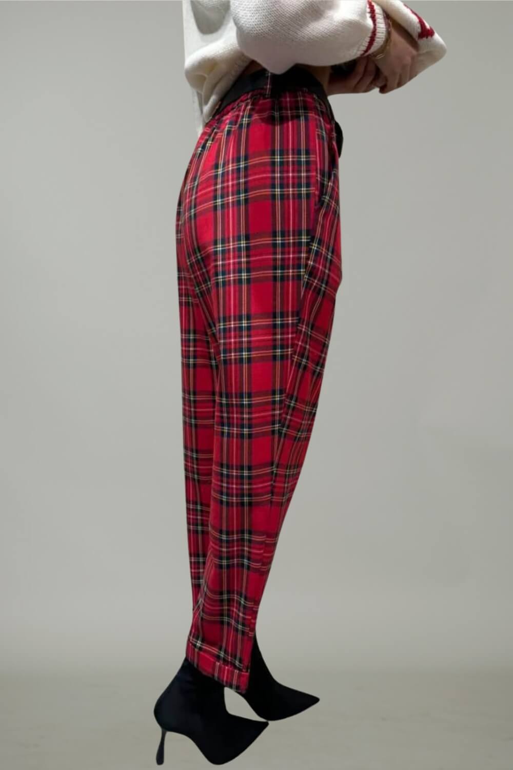 Dixie Pantalone Donna in fantasia check con cintura