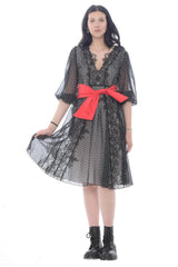 X'S Milano Women's dress in polka dot pattern