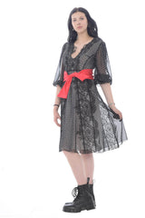 X'S Milano Women's dress in polka dot pattern