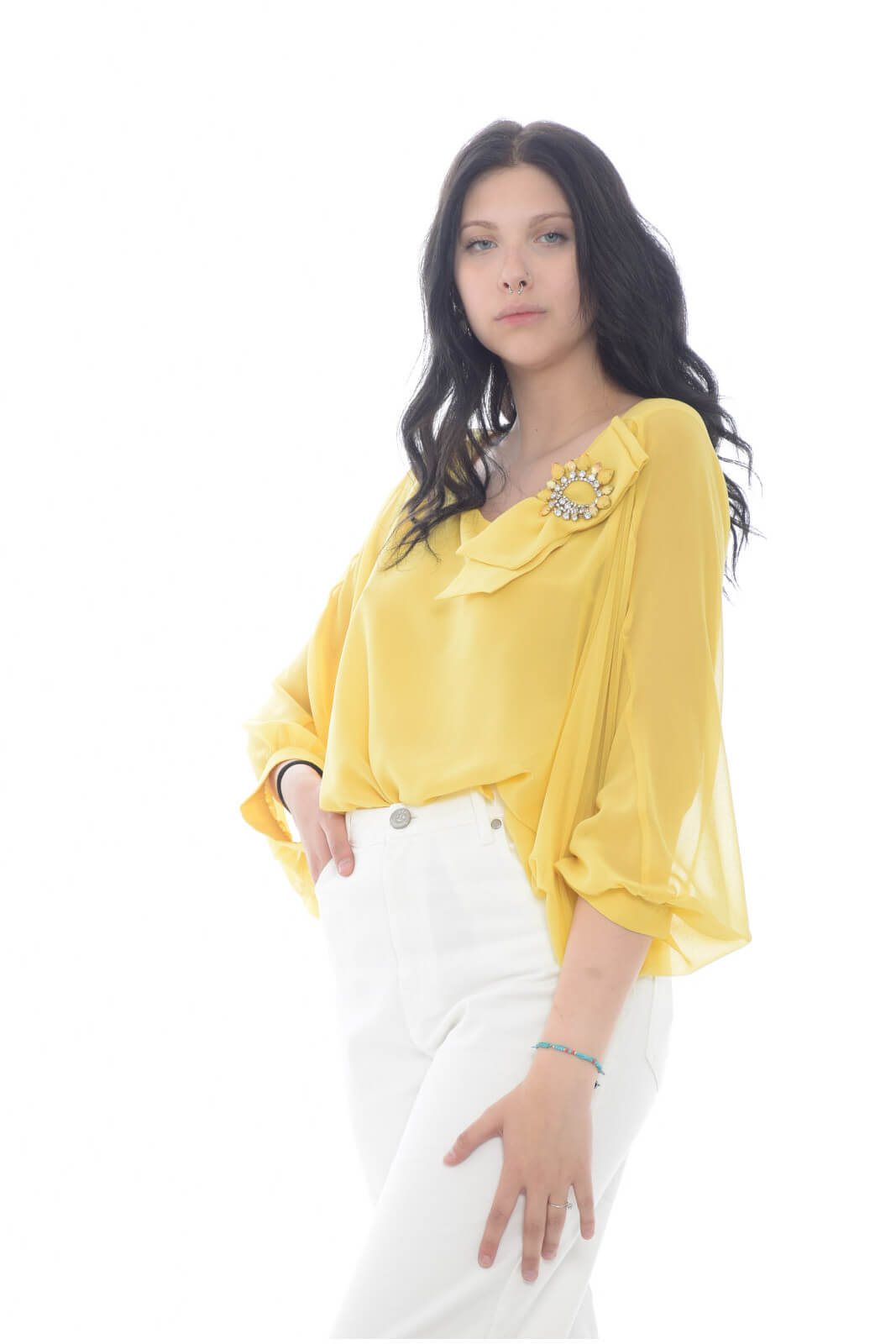X'S Milano Women's blouse with bow