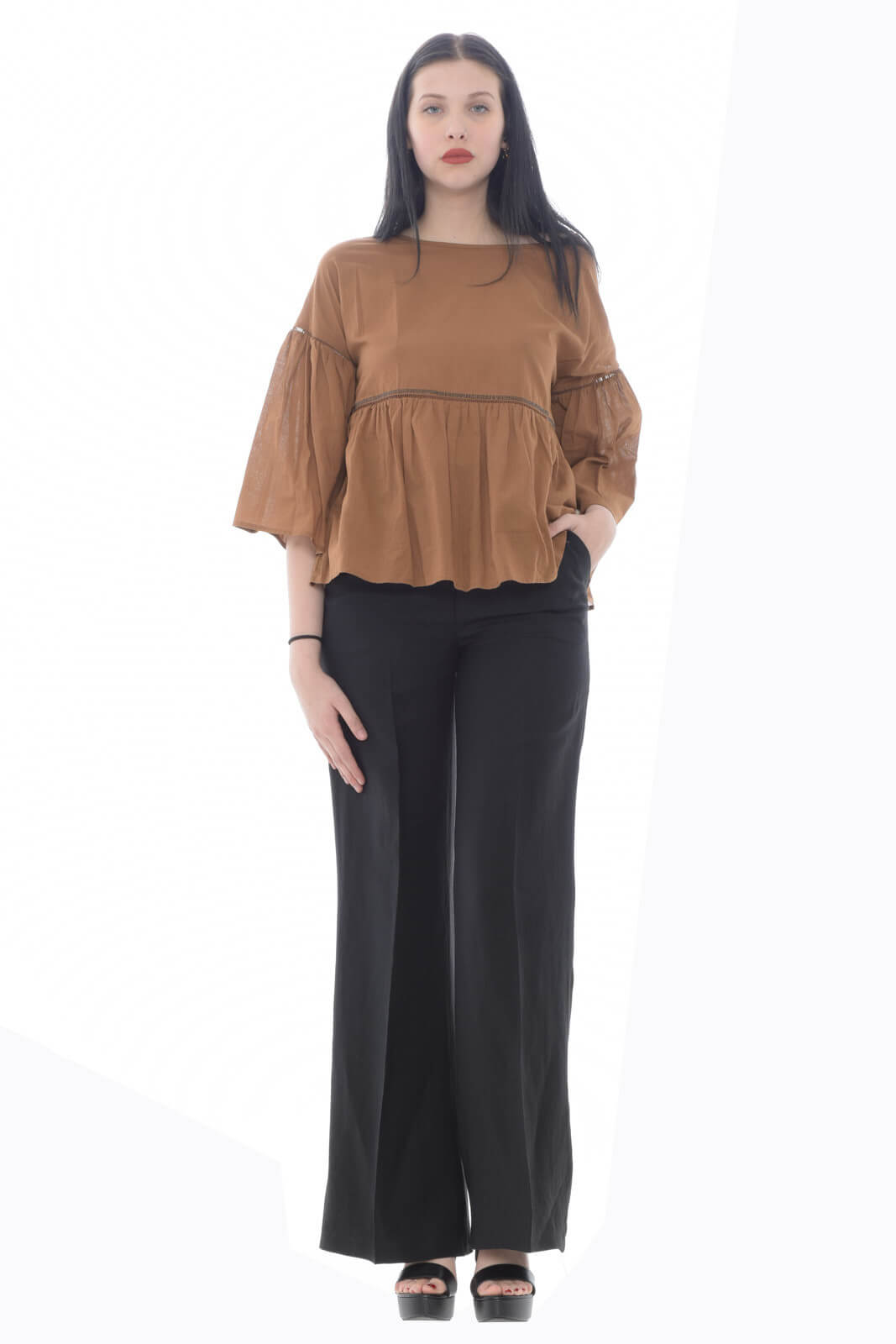 Blusa de mujer Liu Jo con pedrería en la cintura