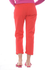 Berna Jeans Woman in mom fit gabardine