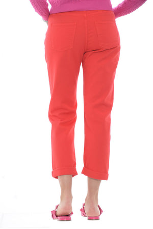 Berna Jeans Woman in mom fit gabardine