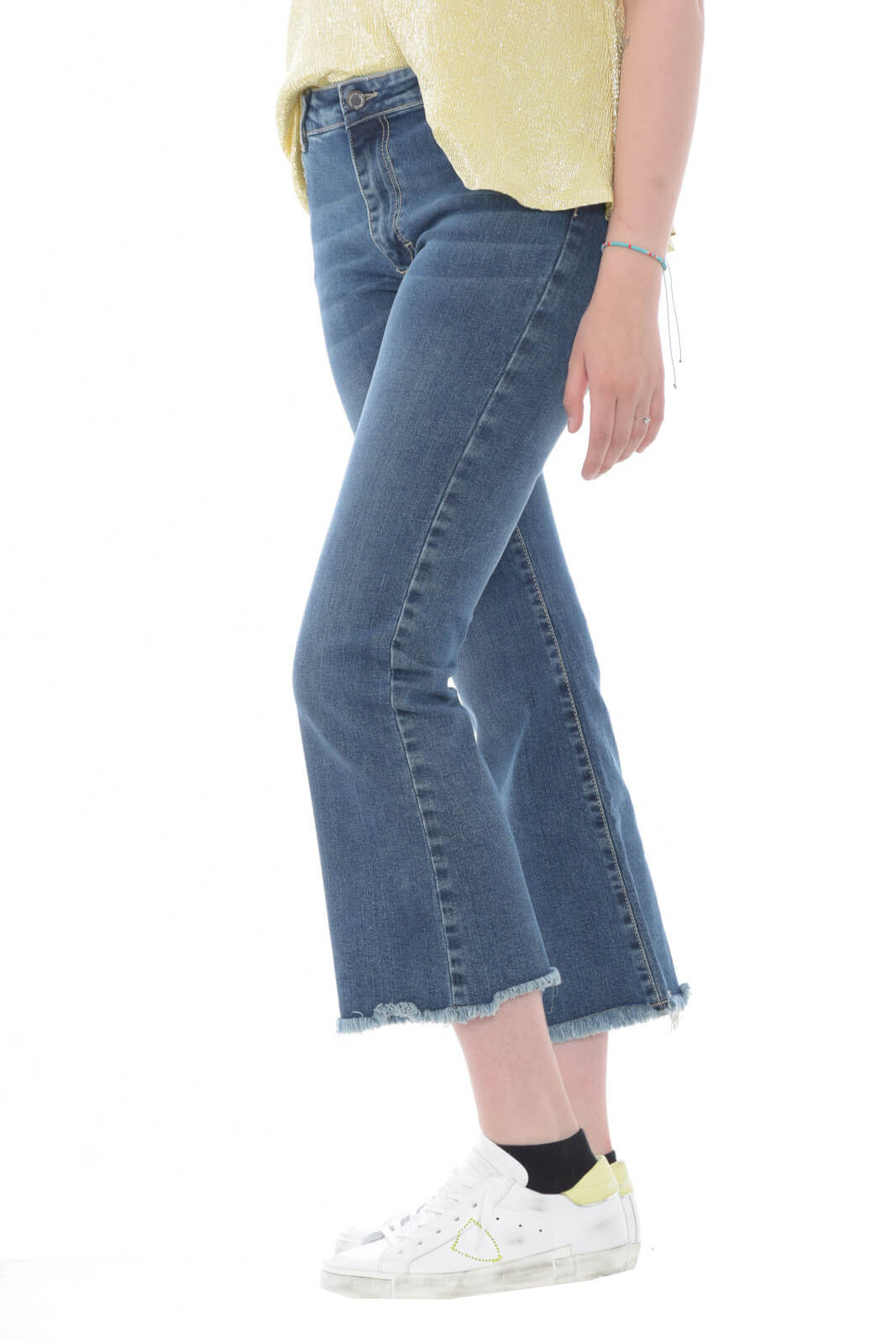 Souvenir Jeans Donna con fondo in taglio vivo