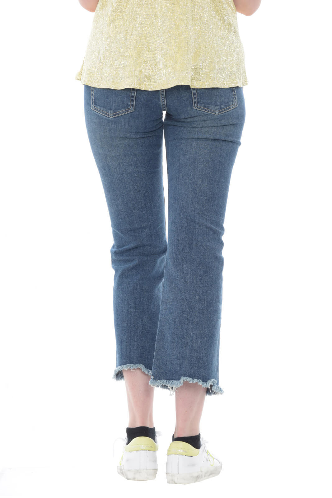 Souvenir Women's Jeans with raw cut bottom
