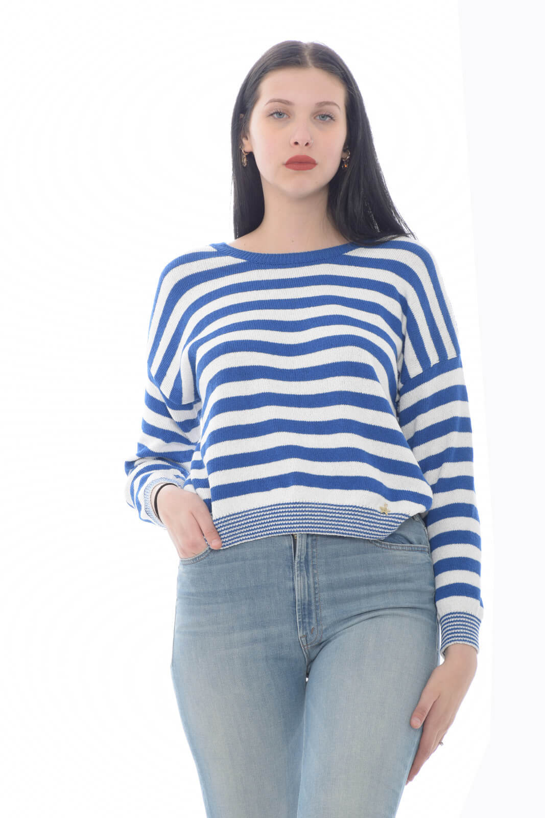 Souvenir Women's sweater in striped pattern