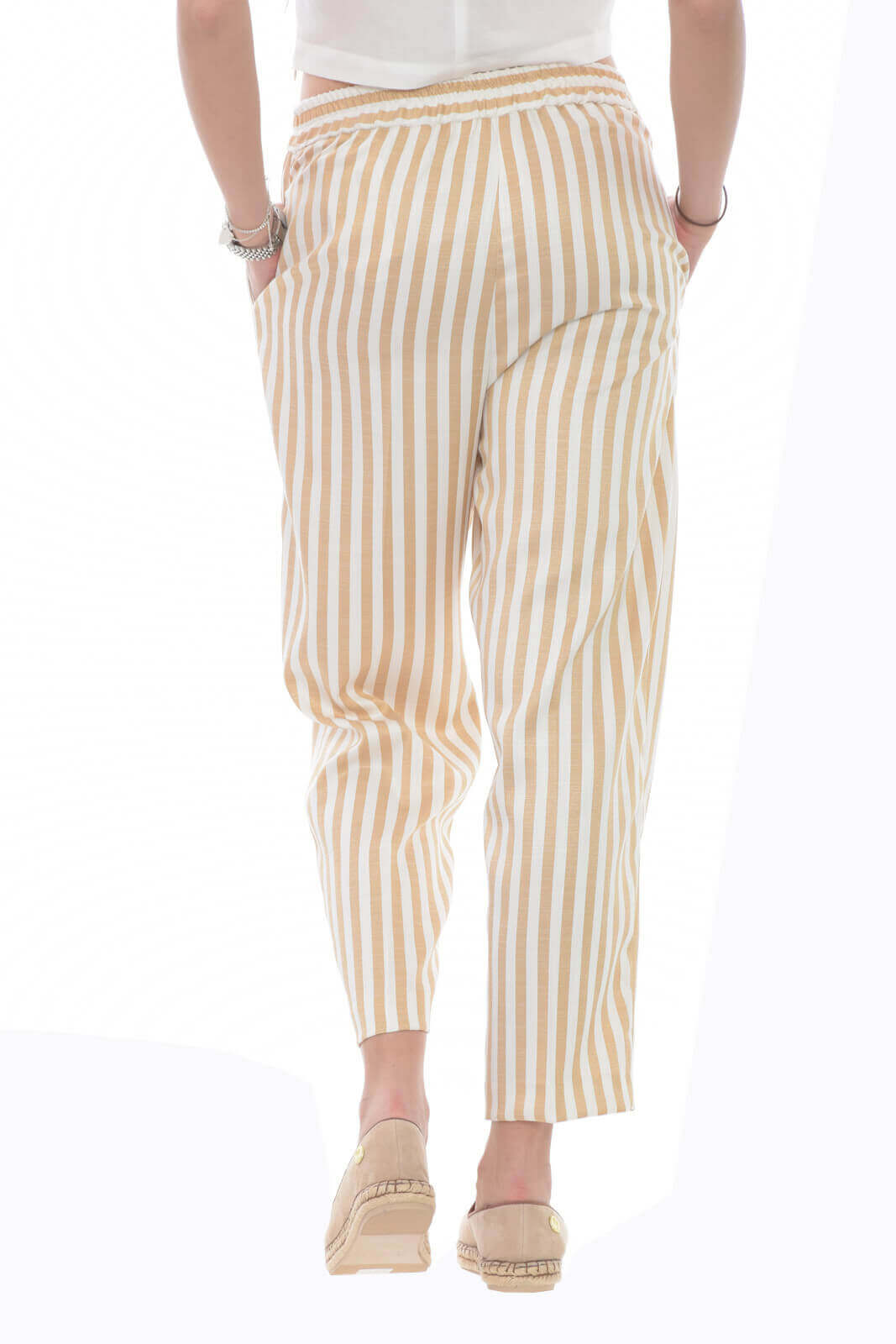 Imperial pantaloni donna fantasia rigata