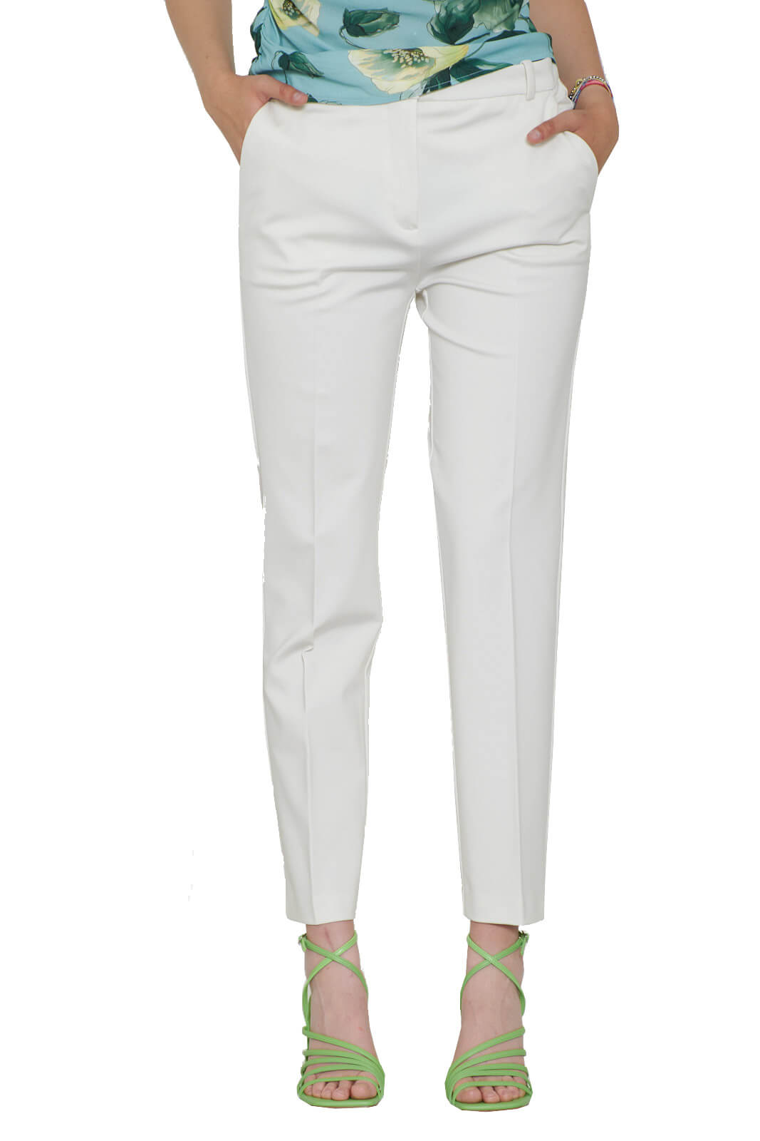 Pinko BELLO 117 women's trousers in fabric stitch