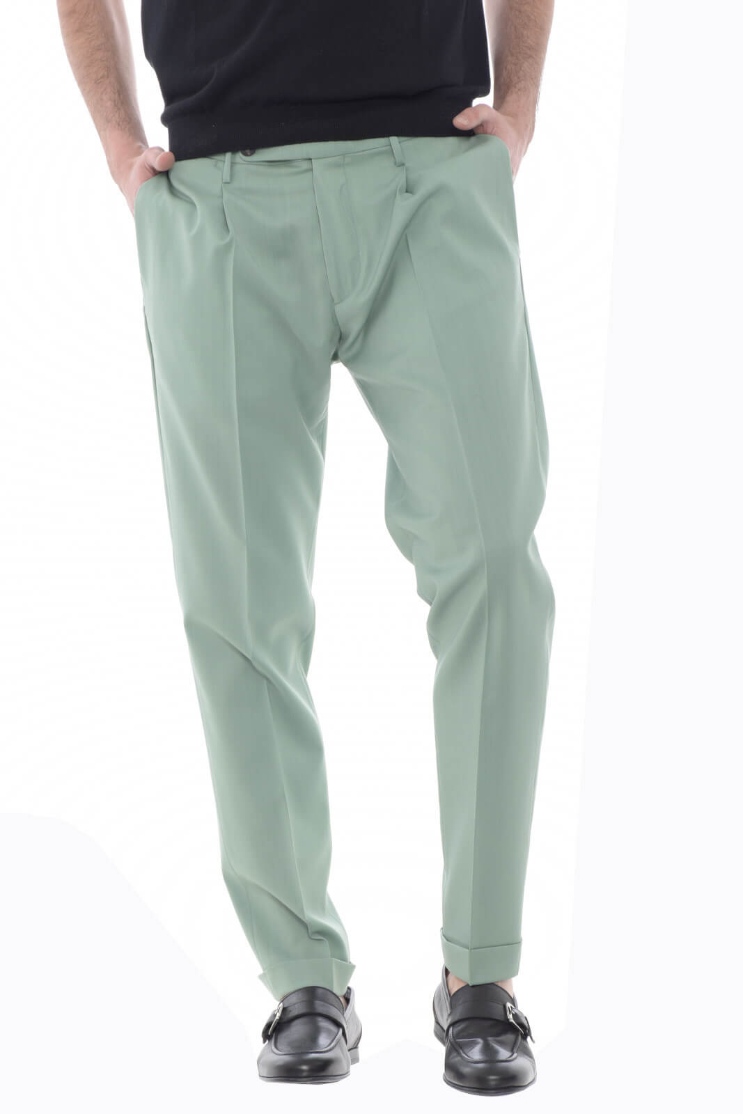 Pantalón de hombre Michael Coal con pliegue FREDERICK 3807