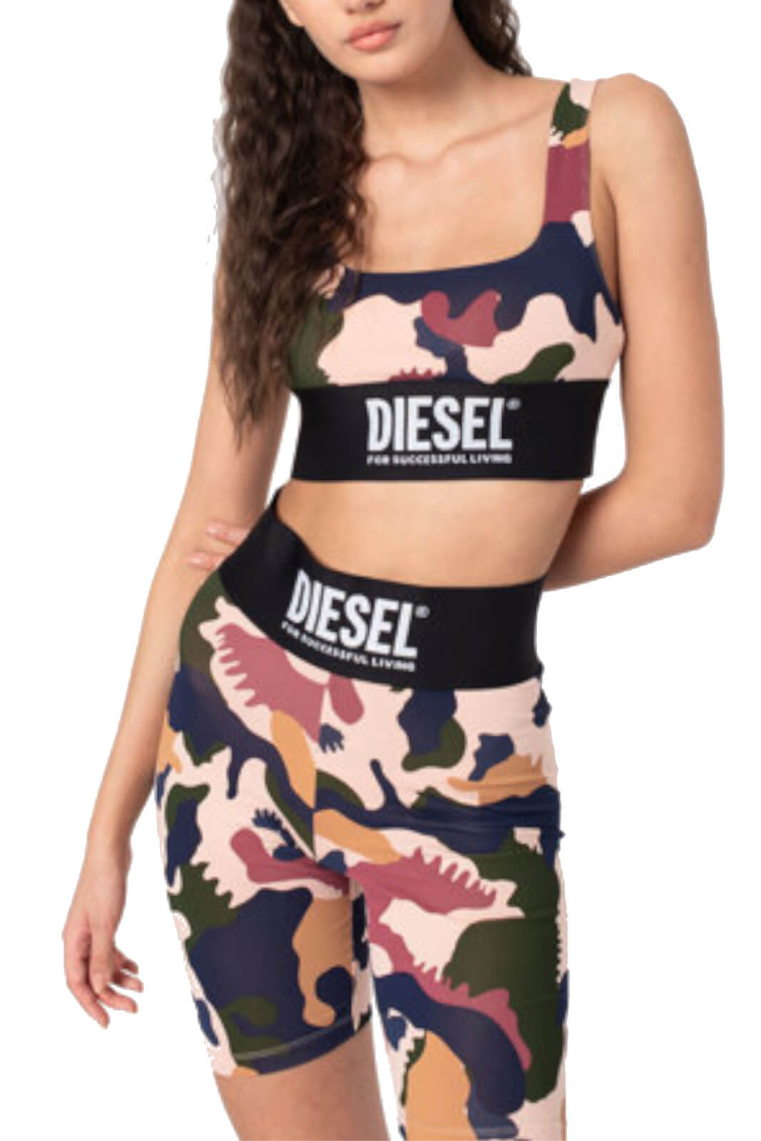 Diesel Women's Top with camouflage pattern