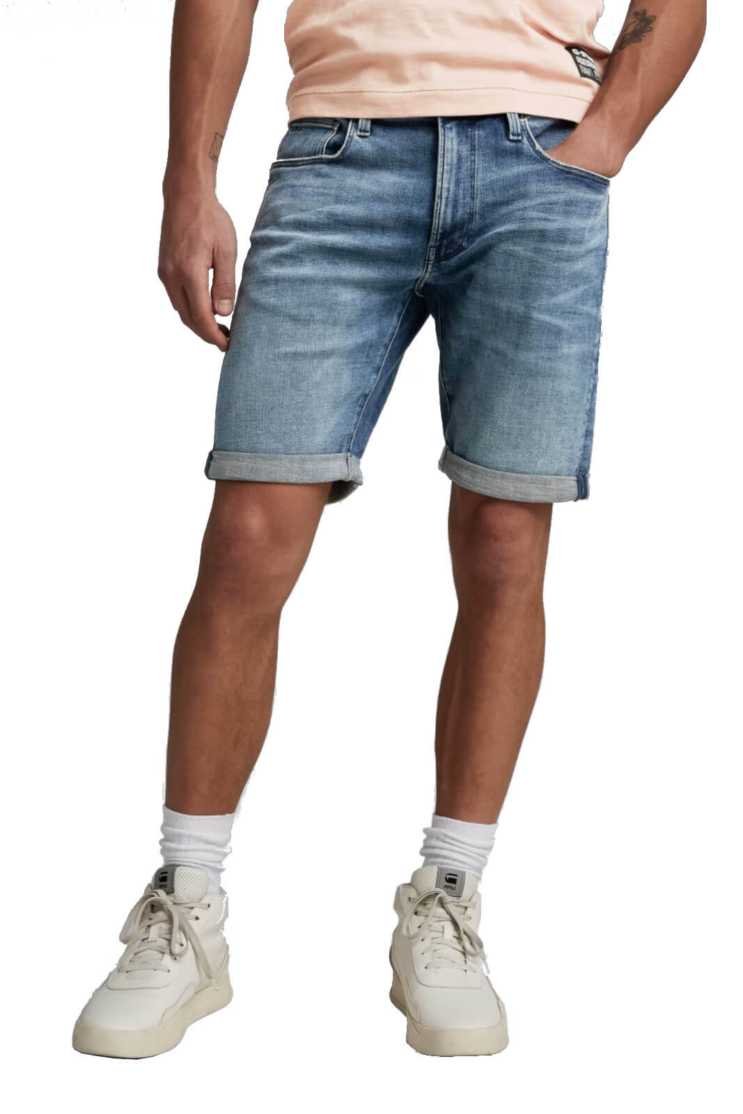 G-Star RAW men's bermuda shorts 3301 SLIM DENIM SHORTS