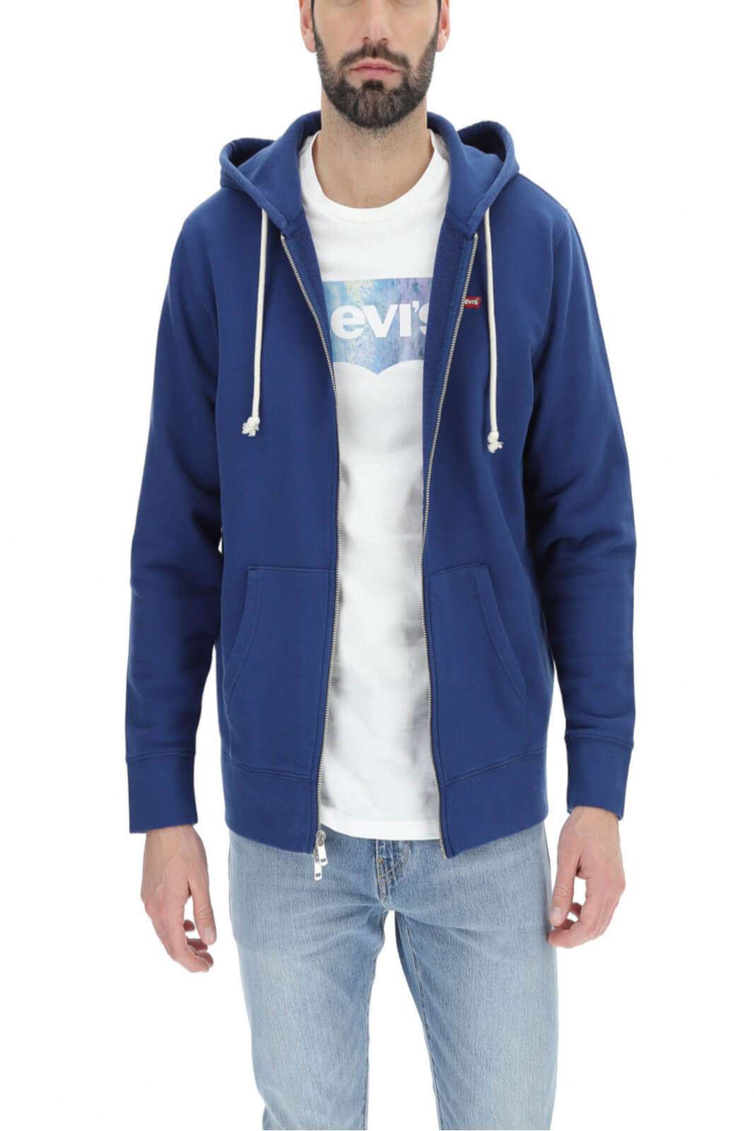 Levi's NEW ORIGINAL ZIP UP men's sweatshirt with hood