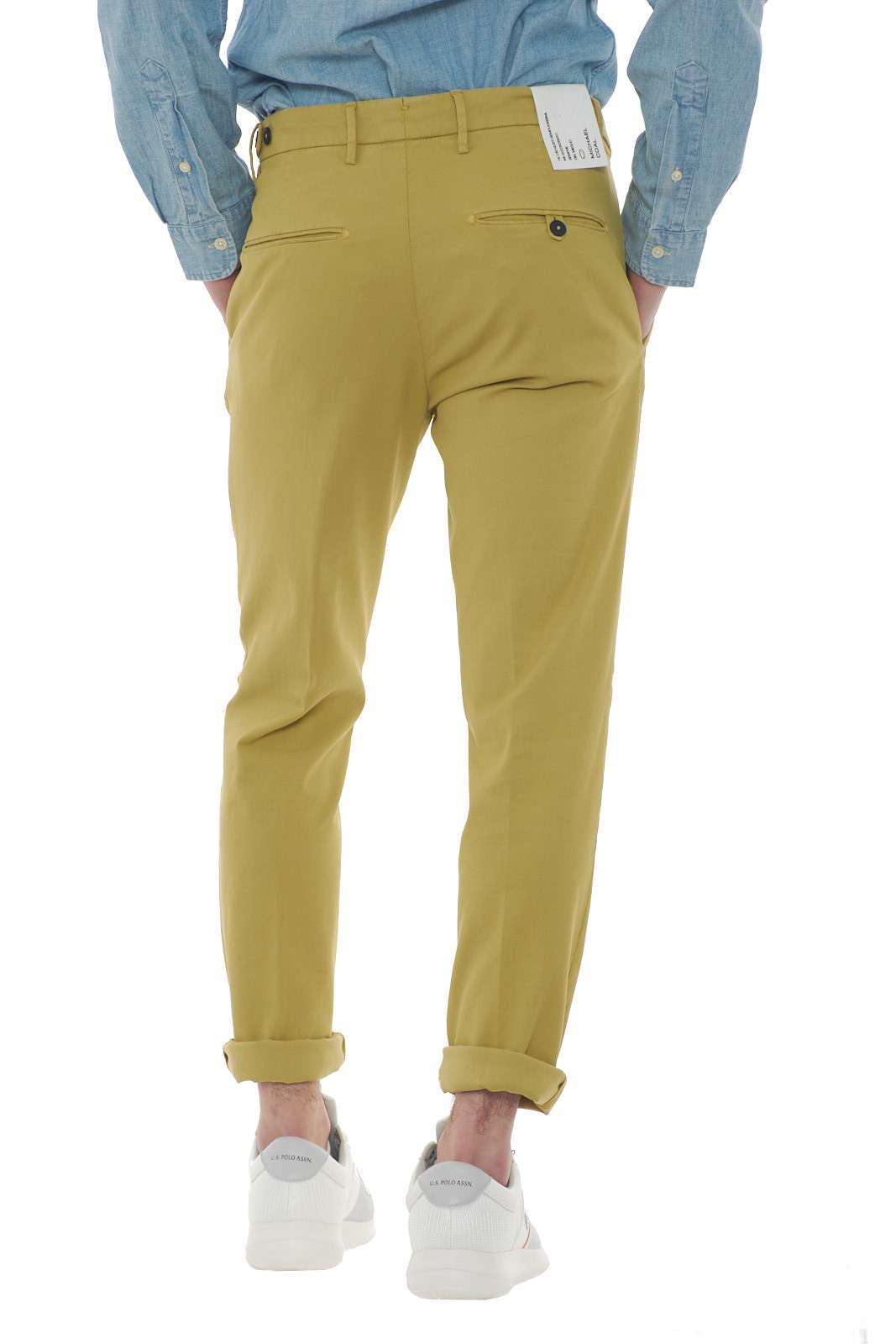 Michael Coal pantaloni uomo FREDERICK 2669W capri con pences