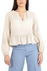 Kaos Jeans women's blouse with lace inserts