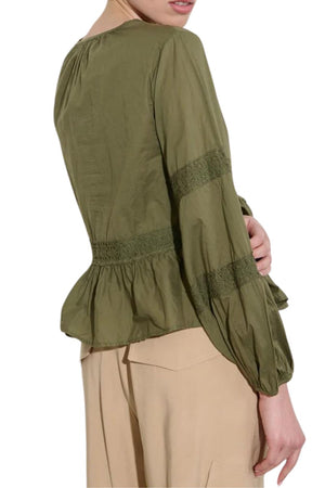 Kaos Jeans women's blouse with lace inserts