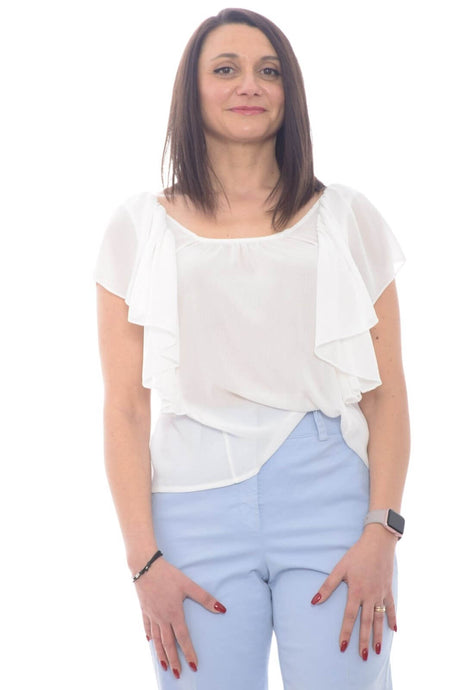 Kaos Top Women with ruffles