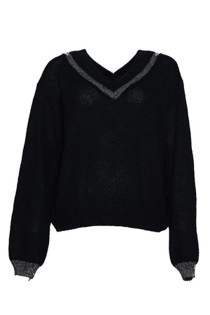 Le Sarte del Sole Maglia Donna con dettagli in lurex