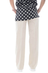 19.70 Pantalón de mujer en mezcla de lino.