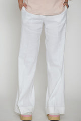 Pantalones anchos de mujer Seventy en mezcla de lino