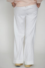 Pantalones anchos de mujer Seventy en mezcla de lino