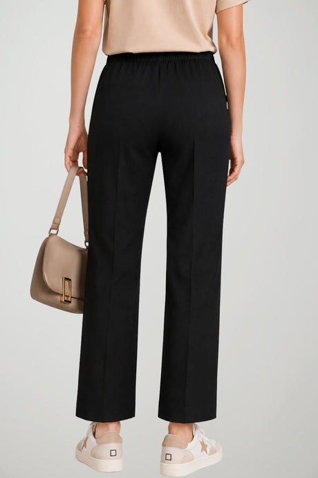 Paquito Pantaloni Donna con Vita Elasticizzata