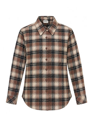 Parosh Camicia Donna Overshirt con strass / Marrone