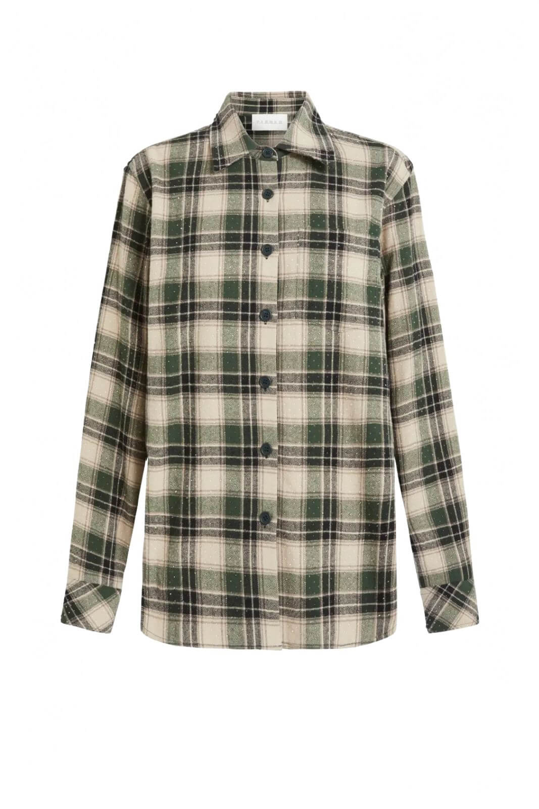 Parosh Camicia Donna Overshirt con strass / Verde