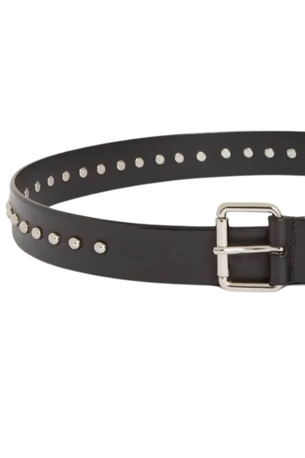 Parosh Cintura Donna in pelle con borchie / Nero